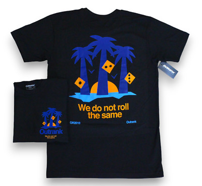 OUTRANK ''WE DO NOT ROLL THE SAME '' SNEAKER T-SHIRT  NB 1906R Medusa Azul
