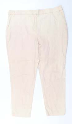 Muskat Damen Beige Baumwollmischung Caprihose Größe 18 L26 in