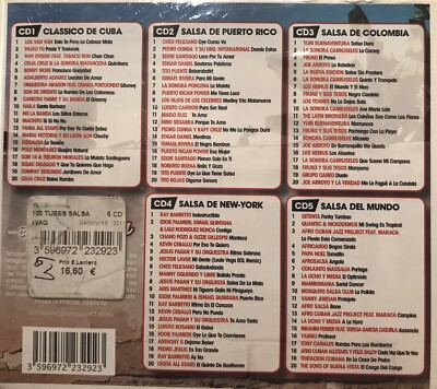 Mega Rare Salsa 5 CD Set Clasicos Cuba Puerto Rico Colombia New York Africando