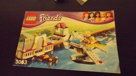 "LEGO" Friends 3063 Flight School with Seaplane Complete with BA + Original Packaging Excellent!!!