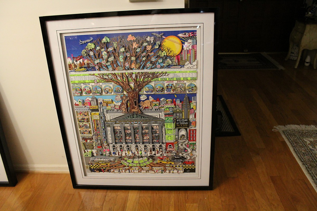 Charles Fazzino Artist 1999 Money Doesn't Grow On Trees EDITION SOLD OUT |  eBay