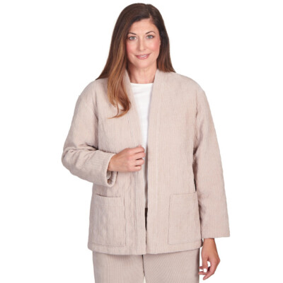 Alfred Dunner St. Moritz Quilted Cord Jacket 42431UI