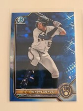 2022 Bowman Draft Sapphire Hendry Mendez Chrome Base Brewers #BDC-116 RARE!!!