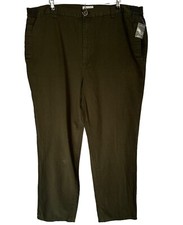MEN'S KING SIZE ARMY GREEN SOLID CASUAL/DRESS PANTS.SIZE:BIG 46/38. NWT