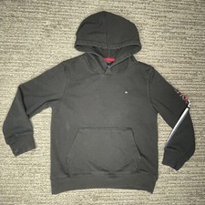 Tommy Hilfiger Size S 8 Boys Hoodie Long Sleeve Black