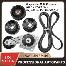 Serpentine Belt Drive Component Kit For Ford F-150 Lincoln Mercury V8 2005-2014
