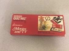 Coleco Quiz Wiz 1001 Questions Cartridge/Quiz Book 3 Movies and TV