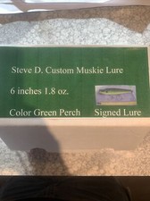Steve D Custom Signed Muskie Lure 6” 1.8OZ