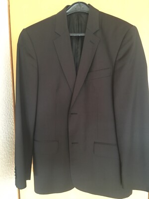 Esprit Herren D 48 Sakko Business Jacke Jackett schwarz gestreift