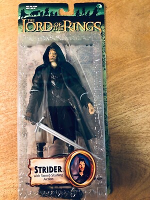 Lord of the Rings Strider with Sword Action Fellowship of the Ring 2004 NEW 
