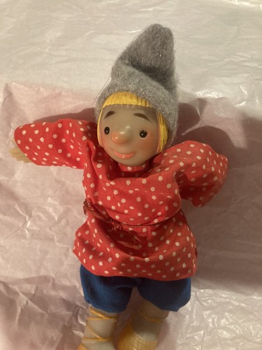 Vintage 1950s Russian Emelya Doll Vinyl Plastic & Cloth character Soviet W/PAPER - Picture 22 of 24