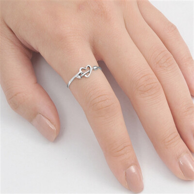 Ring Heart Pandora Classic Heart & Arrow Sterling Silver Ring – Romantic 925 Silver Band, Sizes 4-10 Heart With Arrow Ring Romantic - Foto 11