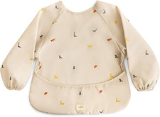 Baby Bib Long Sleeve Water Resistant Adjustable Fit for Toddler Meals and Art