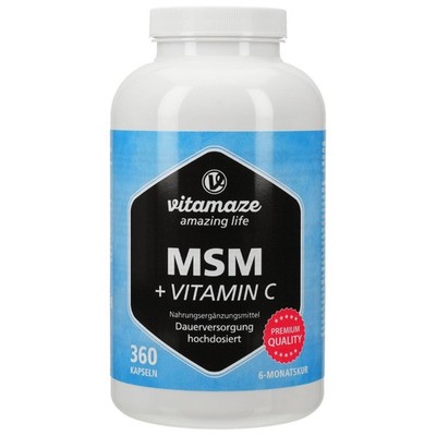 MSM HOCHDOSIERT+Vitamin C Kapseln 360St PZN 12580563
