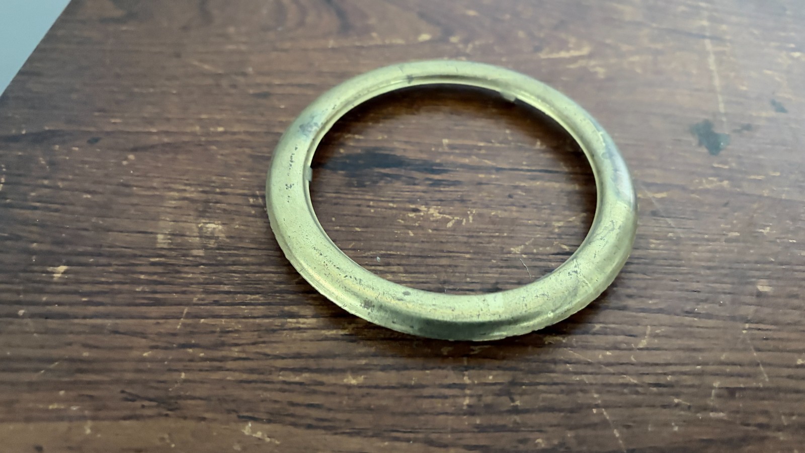 Antique Vintage Brass Oil Lamp Font Ring Collar Light Part