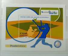 francobolli 2009 italia coppa mondo baseball nuovo