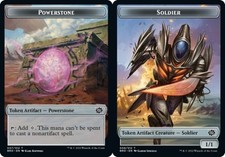 Powerstone Token // Soldier Token (008) Double-Sided Token - Foil~007/012 // 008