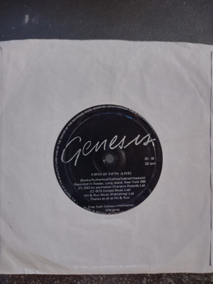 Genesis - Firth Of Fifth Live - Used Vinyl Record Flexi-disc - A16325A