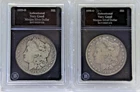 1898 O, 1899 O US Morgan Silver $1  VG Collectors Slab Bradford