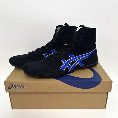 ASICS EX-EO 1083A001 TWR900 Black x Blue Wrestling Boxing New Model