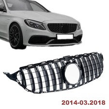 Griglia radiatore sportiva nera lucida Panamericana GT per Mercedes Classe C W20
