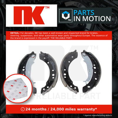 Brake Shoes Set fits MITSUBISHI COLT Mk6 1.3 04 to 12 NK MN186120 Quality New