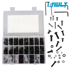 LABLT 1625PCS M2 M3 M4 M5 10.9 Grade alloy steel metric screw bolt nut Kits