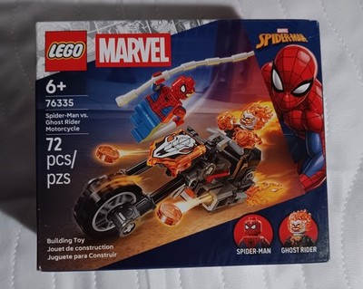 LEGO 76335 Super Heroes Spider-Man vs. Ghost Rider Motorcycle Complete Set NEW