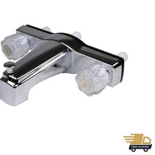 8 in. Chrome Showerhead Tub Faucet for RVs  Mobile Homes - Two Handle Design