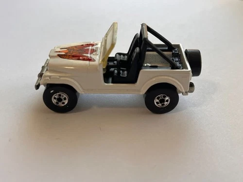 Vintage Hot Wheels Jeep CJ-7 White Malaysia base