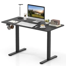 48” x 24” Electric Standing Desk w/LED Display 2 Memory Height Settings for Home