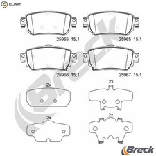 BRAKE PAD SET DISC BRAKE 25965 00 702 00 FOR RENAULT NISSAN ROGUE/SPORT/II/SUV