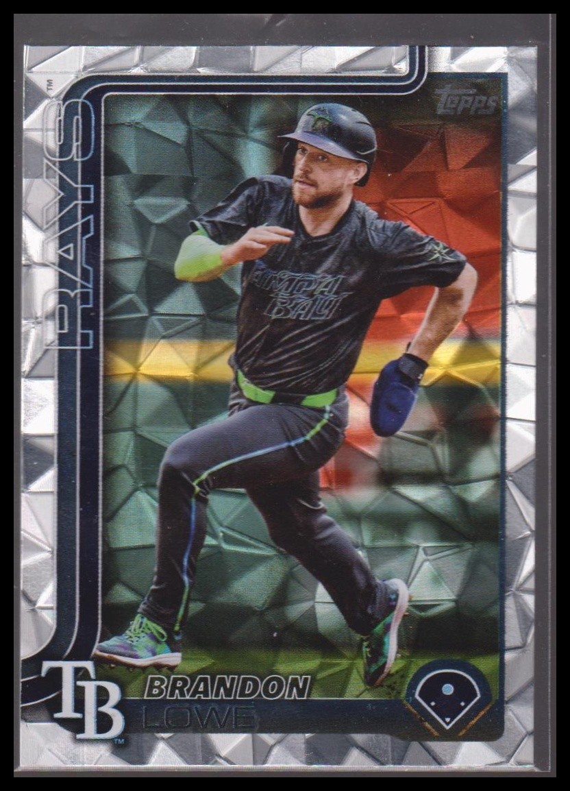 2025 Topps #153 Brandon Lowe Diamante Foil Tampa Bay Rays