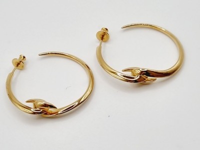 Shaun Leane Hook Large Hoop Earrings - Yellow Gold Vermeil RRP £575