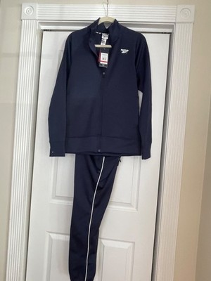 NWT Reebok Encore Men Tracksuit pant jacket track NAVY, size SMALL,  $125