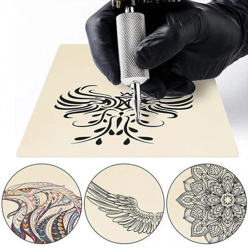 High-Quality 8'' x 6'' Tattoo Practice Skin - 15 Pieces for Realistic Training image 4