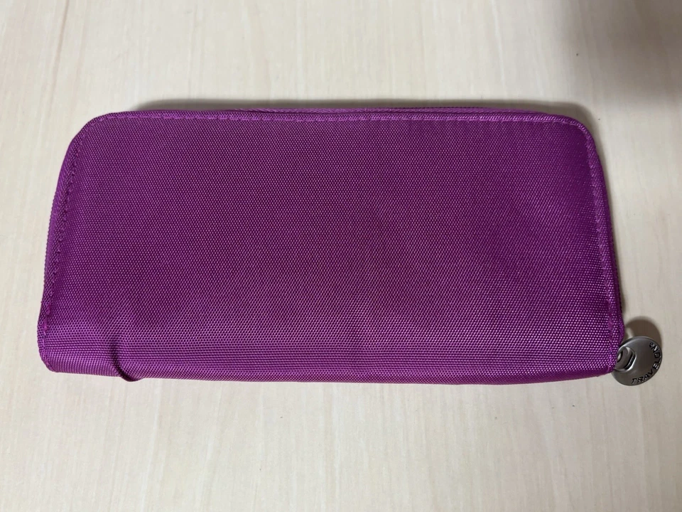 Nuevo TRAVELON Negro Seguro Protección de Identificación Bloqueo RFID Viaje Bolso sin asas Billetera Púrpura Foto 2 de 4