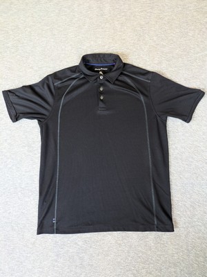 Tommy Bahama Shirt Firewall Spectator Polo Mens L Performance Black Beach Casual