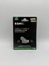Emtec ECMMD128GD283 D280 Dual Usb Flash Drive 128 Gb Type-A / Type-C 3.2 Ge E 