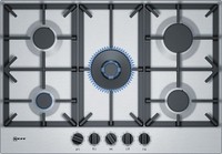 Hob NEFF T27DS59N0 N70 75cm Wide Stainless Steel Gas Hob 5 Burner