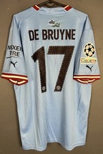 MEN'S DE BRUYNE FC MANCHESTER CITY 2022/2023 SOCCER FOOTBALL SHIRT JERSEY SIZE L