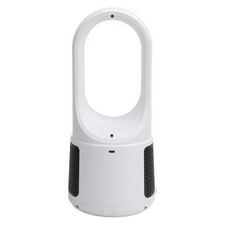 White USB Desk Fan 6 Speeds Wind Quiet Portable Bladeless Cooling Fan With Po SD