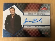 Tna tri star Jeremy Borash autograph wrestling card rare #3/25 Blue auto