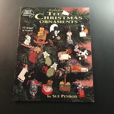 Teeny Christmas Ornaments Plastic Canvas Patterns Sue Penrod 1995 Craft Book
