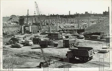 1965 Press Photo Construction underway on the Willom Bridge at 37th and Broadway