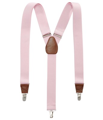 Club Room Mens Clip Medium Suspenders, Pink, One Size