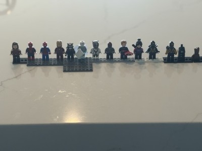 Authentic Lego Marvel Minifigures Lot In Pristine Condition