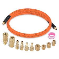 12 Pieces Air Compressor Accessories Kit with 3/8 Inch x 6 FT Hybrid Hose,1/4"