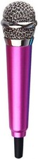 Rose Red Mini Singing Mic 3.5mm Condenser Microphone Phone Karaoke Stand