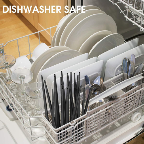 10 Pairs Fiberglass Chopsticks, Reusable Japanese Chinese Chop Sticks Dishwasher - Picture 5 of 12